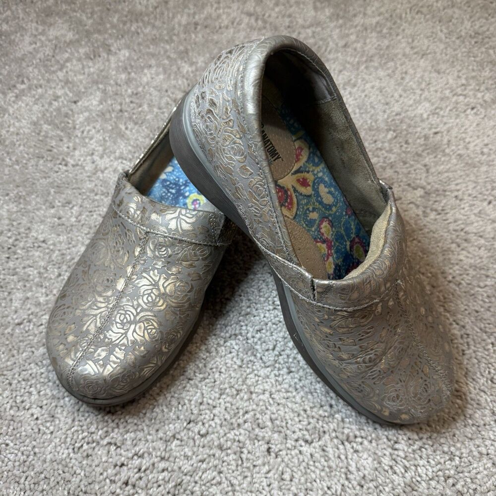 Grey’s Anatomy Softwalk Women’s 9 M Nursing Shoes Meredith Brown/Gold Metallic